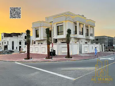 Luxury Classic Corner Villa for Sale in Al Helio 2 Ajman | 6 Master BR + Roof + Pool | Opposite Par