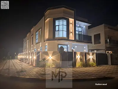 Corner Villa for sale | ajman| al zahia area | 5 master rooms, majlis, 2 halls, maid room| freehold | negotiable price.