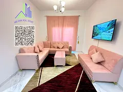 No commission-1BHK- monthly rent- all inclusive-furnished -new furniture-Al Rashidiya 3