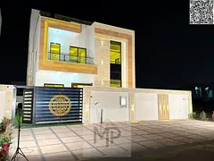 Luxury villa for sale, including registration and ownership fees, near Al Safir Roof Mall, featuring