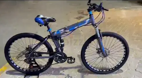 Blue 26 Mountain Bike - Good Condition, Dual Suspension, price negotiable
