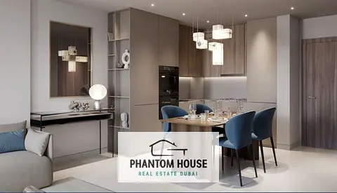 شقة بغرفة نوم واحدة | برج تيتريس JVC | إطلالة على وسط المدينة والمسبح