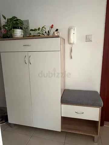 Shoe Cabinet with Bench