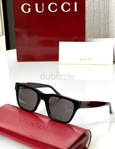 Gucci Black Square Sunglasses with Case