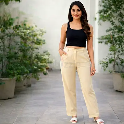 Cream Trousers