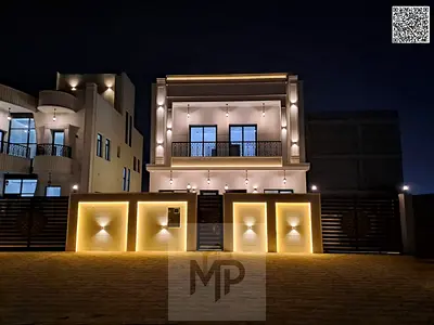 Villa for sale at ajman| al helio2 area| 5 master rooms, majlis, hall, maid room, roof| freehold for all nationalities| including registration fees.
