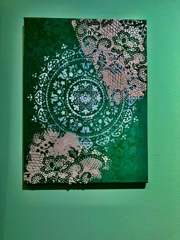 Green Mandala canvase decorative wall art