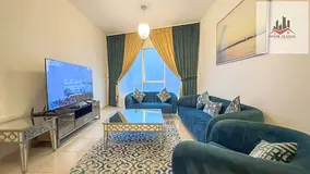 Sharjah Al Khan, luxury apartment, first occupancy, fully furnished with super deluxe hotel-style fu