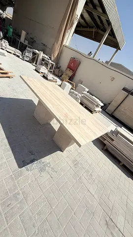 Travertine dining table for sale