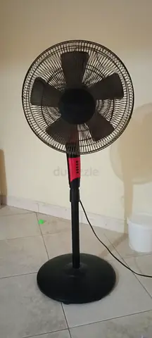 Used Black Standing Pedestal Fan - Good Working Condition