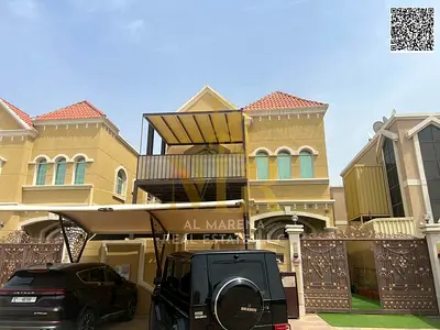 Villa in Al Muwaihat, 3 floors and a roof, 5 rooms, at a special price including electricity, water