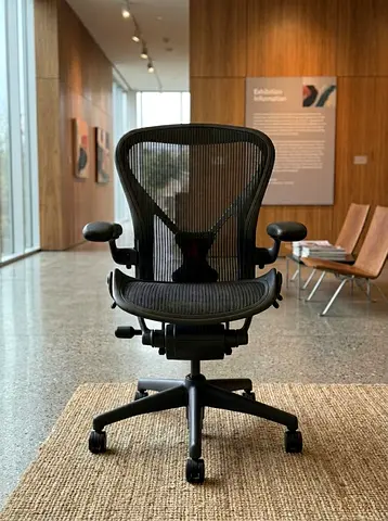 Herman Miller Aeron-style Ergonomic Office Chair - Size B, Black
