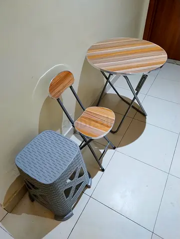 VERY CHEAP!!! 15 AED!!! Stool, small chair and table!!!