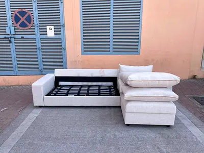 Ikea vimle L shape sofa bed Beige Light Beige 3-Seater Modular Sofa with Chaise (removable cushions)