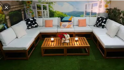 IKEA Nammaro 9 seater outdoor garden set is available in good original condition.