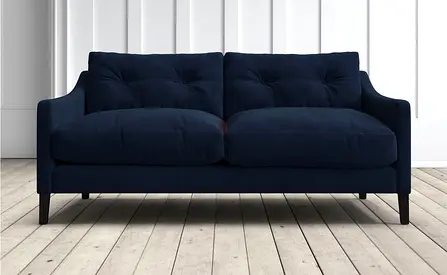 Tufted seat and backrest 3 seater sofa