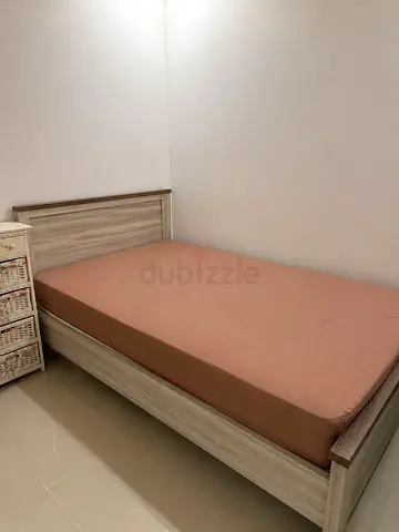Cupboard/ bed  mattress/ side table/ study table with chair