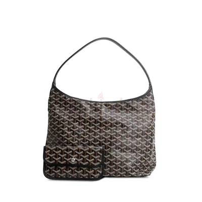 Authentic Goyard 2023 Black ine Sac Boheme PM w/ Pouch