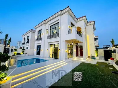 Own your dream villa in the heart of "Al Yasmin" Ajman. A luxurious villa with a modern design and an indoor pool. The price includes electricity and