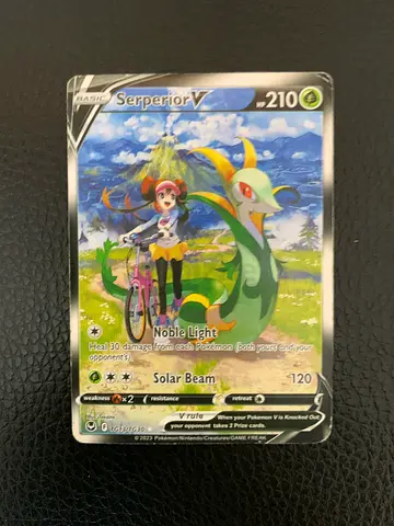 Serperior V Pokémon card