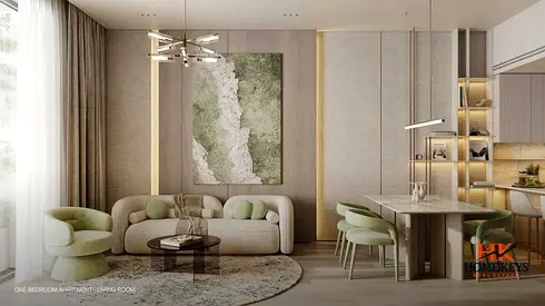 شقة بغرفة نوم واحدة | مفروشة | إطلالة على المارينا والمنتزه | كوف إديشن ريزيدنس 6