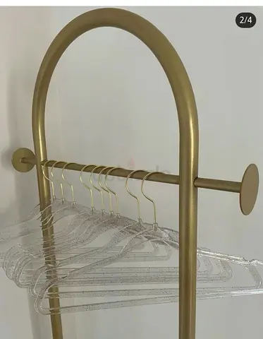 Gold Arch Clothing Rack - Marble Base