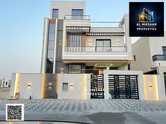 Luxury villa for sale in Al Yasmin – 5 master bedrooms | Includes registration, ownership, electri