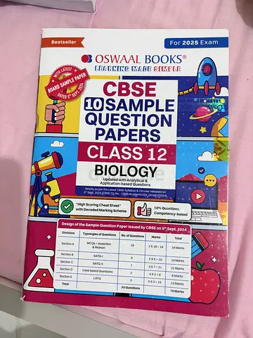 Cbse biology sample papers for class 12