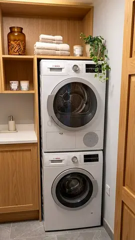 Bosch Stackable Washer and Dryer Set - Front Load, Excellent Condition