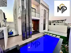 Luxury modern villa for sale – Al Bahia, Ajman | Private pool | Strategic location | Bank financin