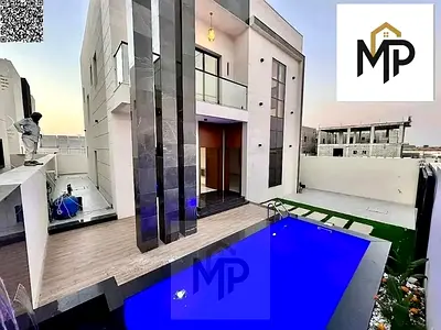 فيلا مودرن فاخرة للبيع – الباهية، عجمان | مسبح خاص | موقع استراتيجي | تمويل بنكي متاح | شامل رسوم التسجيل والتمليك