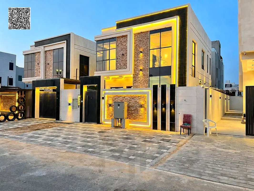 Luxury villa with excellent finishes in Al Yasmin area, directly next to Al Hamidiya Park - freehold for all nationalities