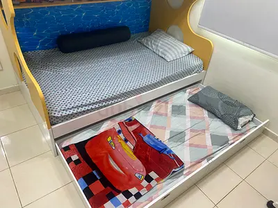 Children’s Bunk Bed with Pull‑Out Trundle  - Excellent Condition - Dubai