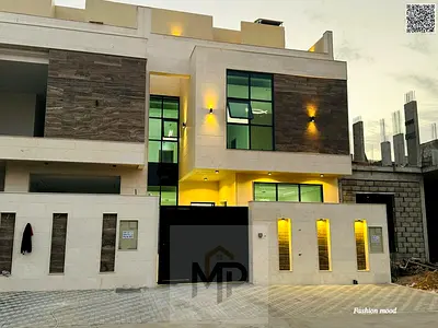 Townhouse for sale at ajman| al helio2 area| 5 master rooms,majlis,hall, maid room, roof| freehold | 0 registration fees.
