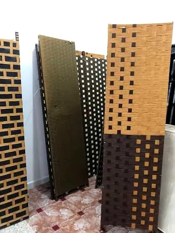 Set of Decorative Room Divider Panels / Woven Design Screens