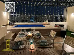 Furnished villa for rent with private pool and rooftop terrace, close to all public services.