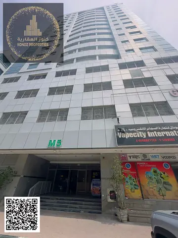 Exclusive: for annual rent, Two rooms and a hall in the Garden City, Ajman ( full Open view)
