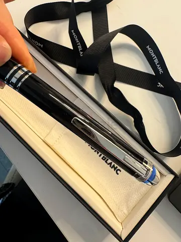 Montblanc Meisterstück Ballpoint Pen with Blue Star Cap - Excellent Condition
