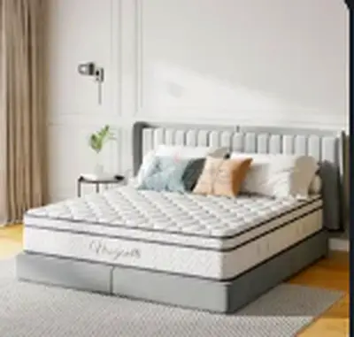 king size bed with mattress