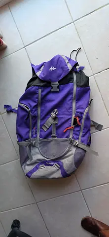 Used Decathlon 40L Hiking Backpack - Purple