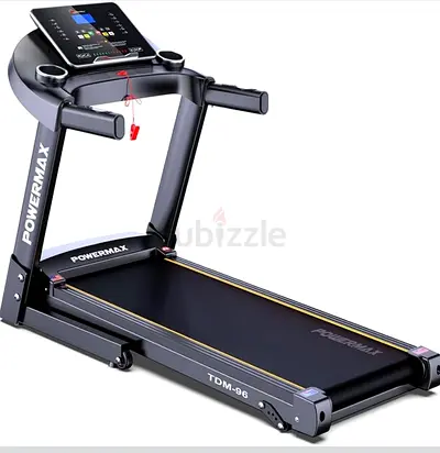 PowerMax Fitness TDM-96 (4HP Peak) Motorised Treadmill for Home Use