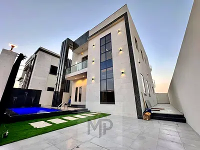 A unique opportunity to own a luxurious modern villa with a private pool in a strategic location in Al Zahiyah, Ajman, opposite Al Hamidiya Park and n