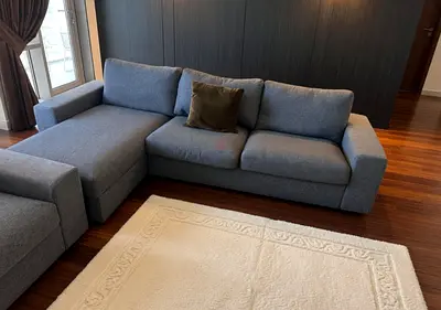 L-Shaped ikea vimle L shape sofa bed with mattress