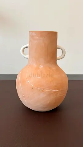 Terracotta Decorative Vase with Dual Handles