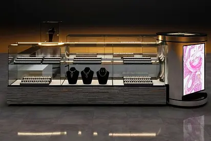 Luxury jewellery kiosk design