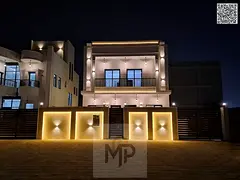 Villa for sale at ajman| al helio2 area| 5 master rooms, majlis, hall, maid room, roof| freehold for