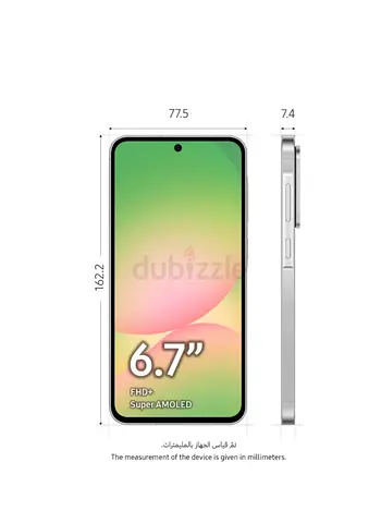 Samsung 6.7 FHD+ Super AMOLED Smartphone — Flat Sides, 162.2 x 77.5 mm