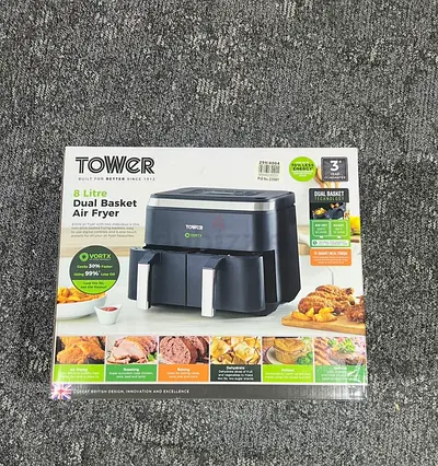 Tower 8L Dual Basket Air Fryer (Vortx) - Brand New in Box