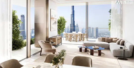 Luxury 2BR + Maid | Burj Khalifa View | Huge Terrace