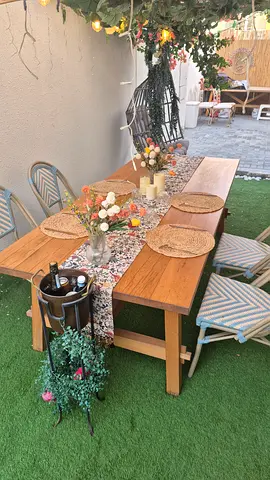 Solid Wood Outdoor Dining Table